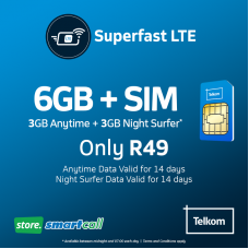 SIM Only + 6GB Telkom Data Bundle